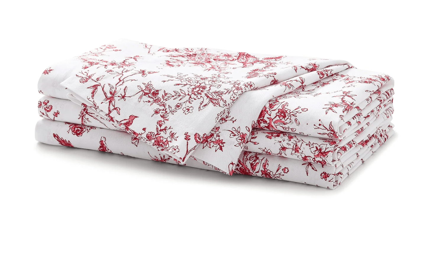 RED TIMELESS TOILE NAPKIN - (S/4) - Shannan Bower Home