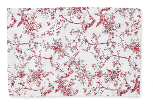 RED TOILE PLACEMAT ( S/4 ) - Shannan Bower Home