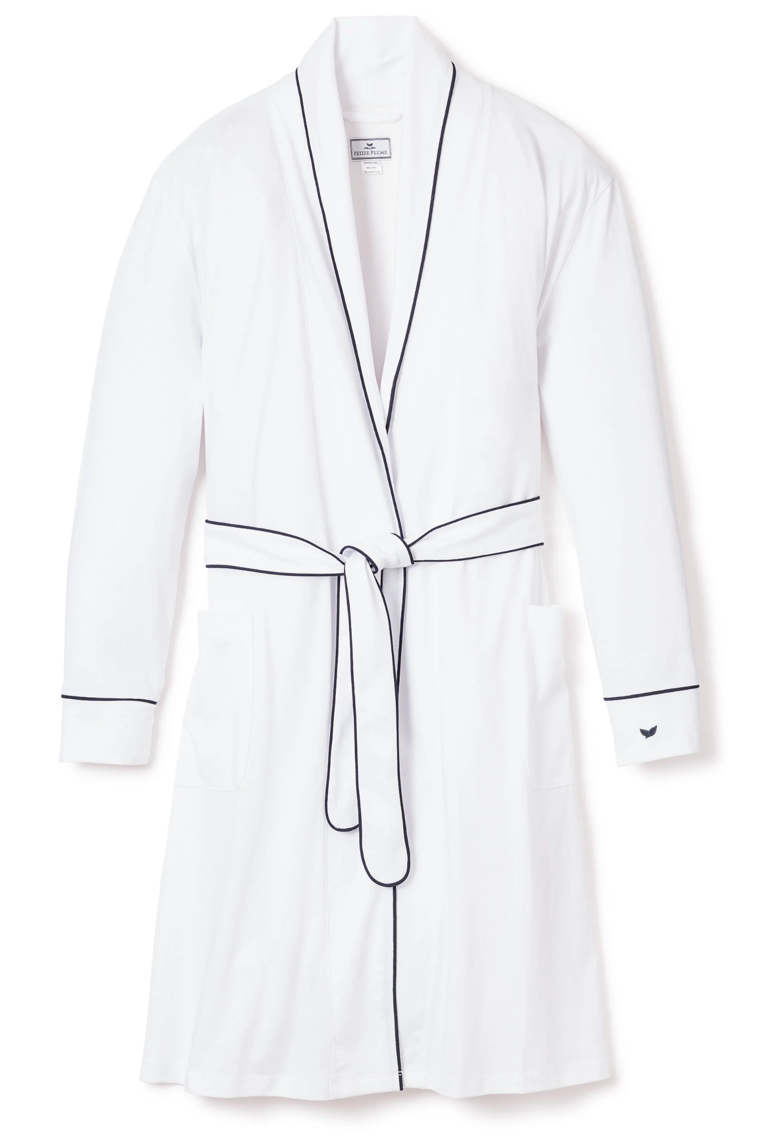 White with Navy