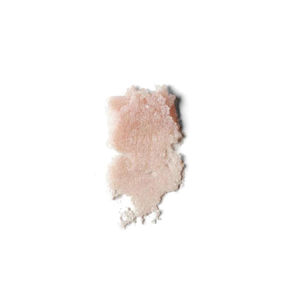 Patch of pinkish-brown powder on a white background