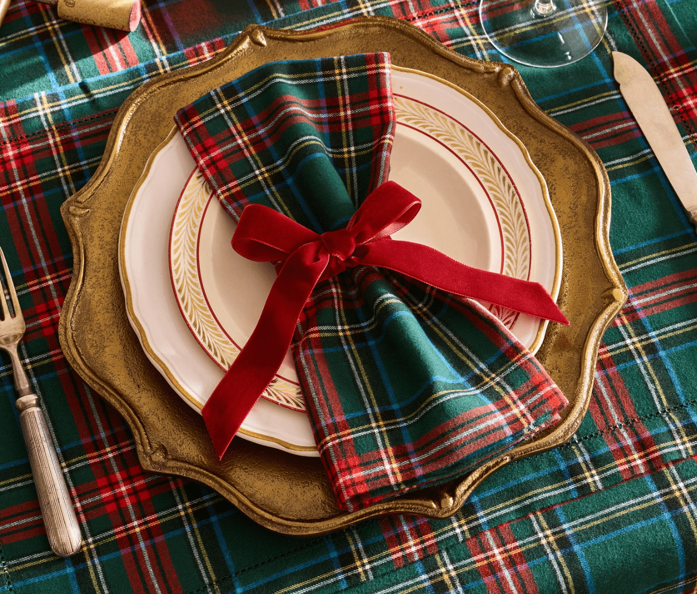 KENSINGTON TWILL TARTAN NAPKIN - (S/4) - Shannan Bower Home