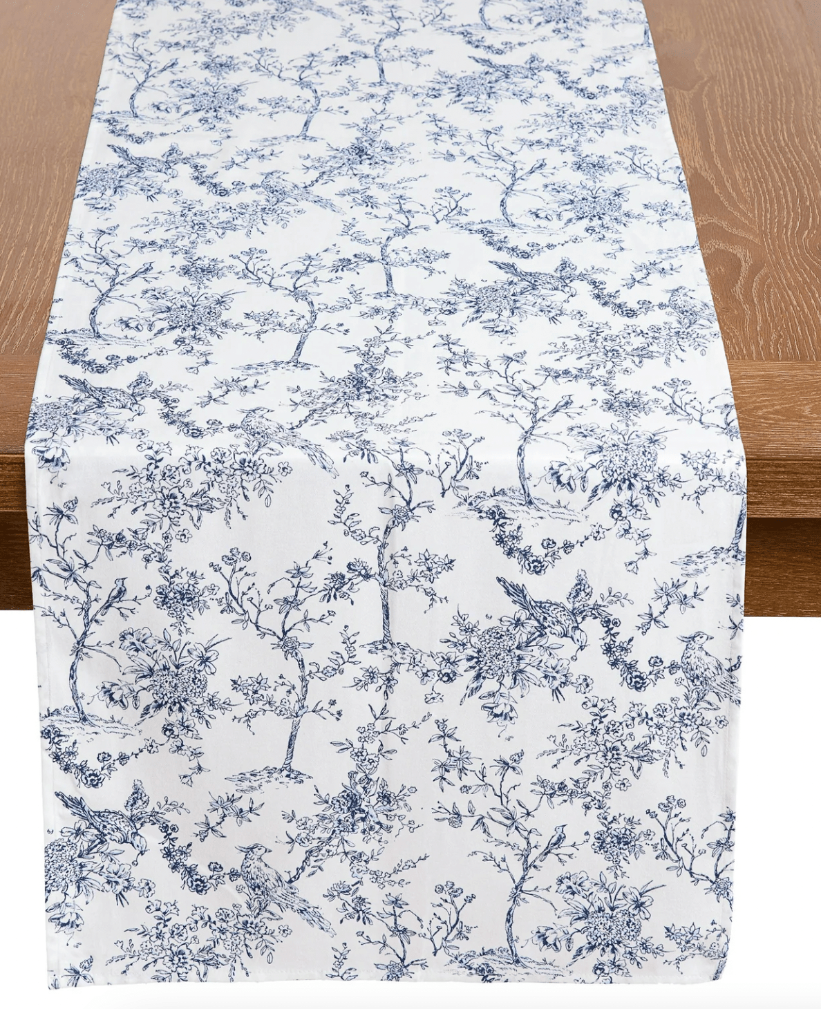 TOILE TABLE RUNNER -Product image highlighting color, material, and overall design