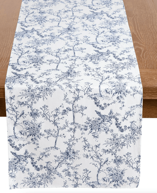 TOILE TABLE RUNNER -Product image highlighting color, material, and overall design