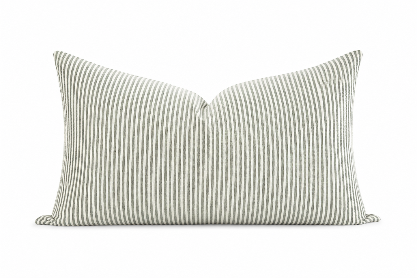 Striped pillow on a white background