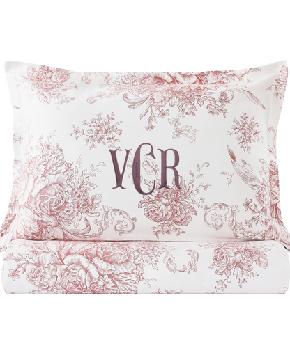 Victoria Pink Toile Bedding Bundle