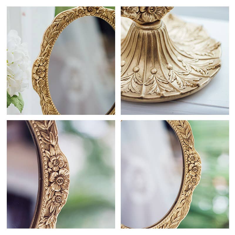 VINTAGE VANITY MIRROR product image highlighting color, material, and overall design