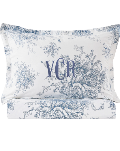 Victoria Blue Toile Bedding Bundle