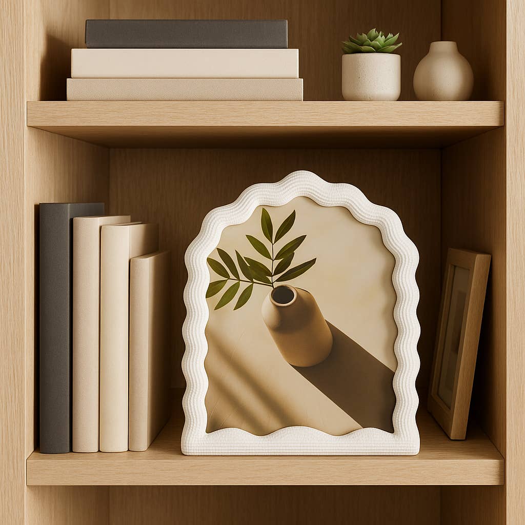 WAVY ARCH PICTURE FRAME product image highlighting color, material, and overall design