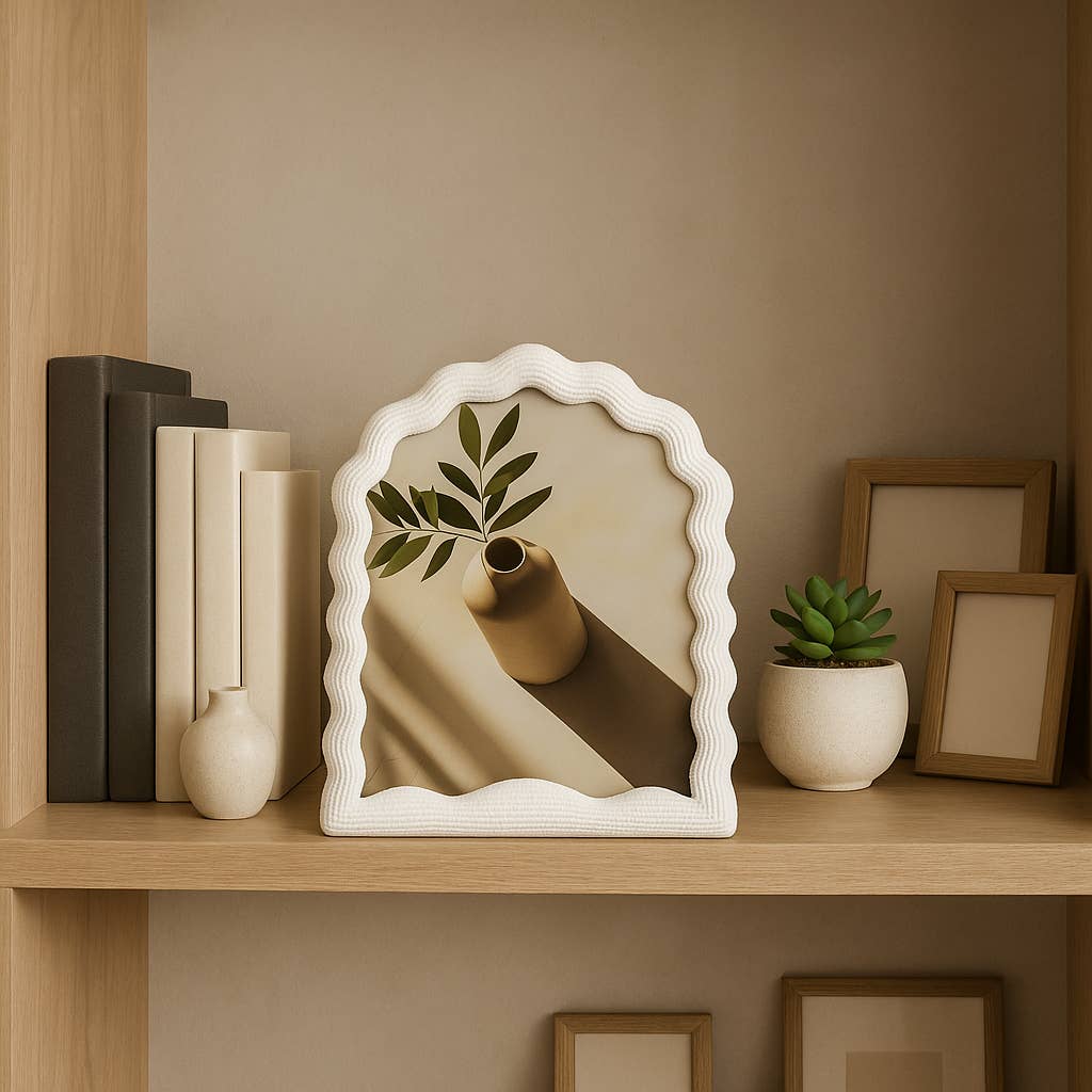 WAVY ARCH PICTURE FRAME product image highlighting color, material, and overall design