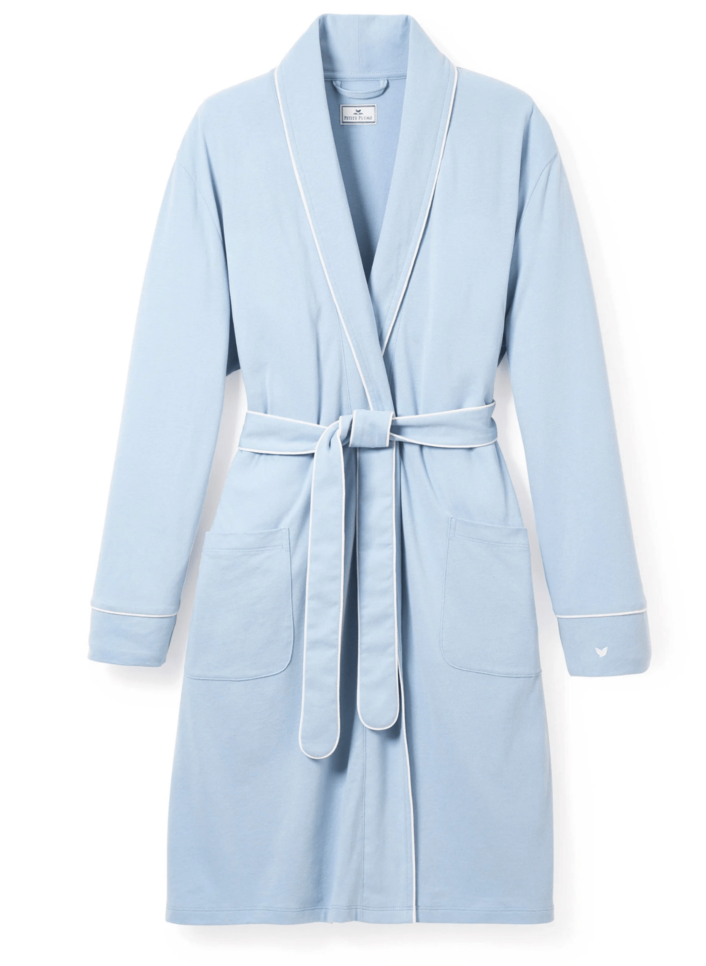 WOMEN'S LUXE PIMA ROBE - French Blue  Product Image  Shannan Bower Home