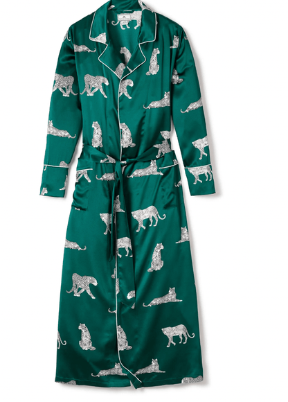 WOMEN'S SILK ROBE - Panthere De Luxe Product image highlighting color, material, and overall design.Shannan Bower Home