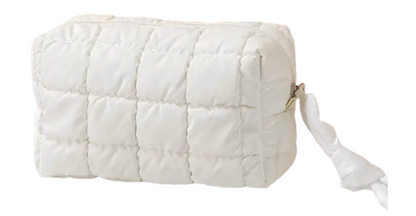 Puffer Toiletry Bag - White