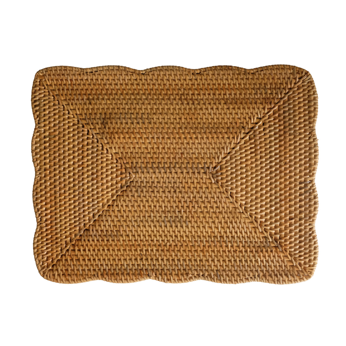 Scalloped Rattan Placemat