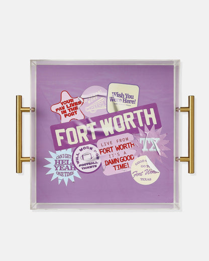 Fort Worth Game Day Acrylic Tray